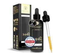 Huile de Jojoba BIO • 100ml • Pure, Naturelle & Pressée à Froid • Huile Multi-Usage pour Cheveux, Cuir Chevelu, Cils, Sourcils, Barbe & Ongles • Vegan - Pureté Maximale