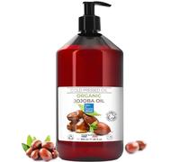 Huile de Jojoba Bio Pure et 100% Naturel: Huile Visage, Hydratant Cheveux et Barbe, Anti Âge, Huile Démaquillante Visage, Sérum Cils, Huile Cuticules Ongles, Soin Peau Atopique - 500 ml