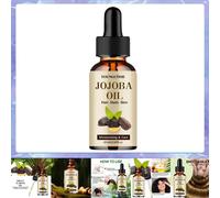 Huile De Jojoba Biologique, Huile Hydratante Pure Pour Le Visage, Les Cheveux Et Les Ongles De La Peau Relaxeur Nature,60 Ml-1pcs