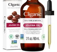 Huile de jojoba Cliganic sans OGM pour la peau, les cheveux et le visage (57 g) | 100 % pure, naturelle, press e froid, non raffin e, sans hexane
