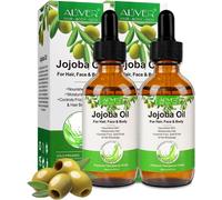 Huile de jojoba Huile pour les cheveux Huile de massage Soins capillaires Soins de la peau pressée à froid Bio Vegan, 2x 60ml