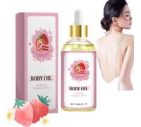Huile de jus pour le corps, huile pour le corps à la fraise, huiles pour le corps pour femmes, huile hydratante pour le corps, huile hydratante pour tous les types de peau (1 pièce)