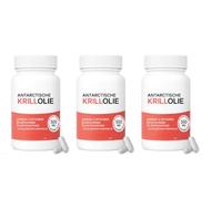 Huile de krill antarctique 500 mg - Oméga-3 avec astaxanthine - Articulations et cœur - Sans gluten sans OGM - 60 unités,3Pcs
