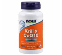 Huile de Krill & Coq10 Cœur Support 60 Doux Gels Par Now Foods