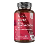 Huile de Krill d'Antarctique 1200mg Oméga 3 DHA EPA - 180 Gélules