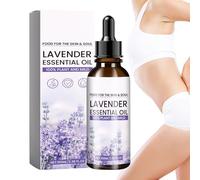 Huile de lavande - 100 ml - Huile parfumée hydratante naturelle à la lavande - Lotion pour le corps pour femme - Peau sèche - Grossesse - Soin d'hiver - Soin quotidien - Compagnon de voyage