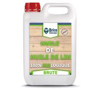 Huile de lin crue pour bois - BRICOSALVAJE - Naturel - Satiné - 1L