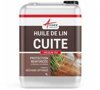 Huile de lin, cuite, bouillie, séchage rapide - 1 L - ARCANE INDUSTRIES