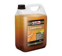 Huile de lin doublement bouillie - 5 l de vernis protecteur pour le bois - Naturelle