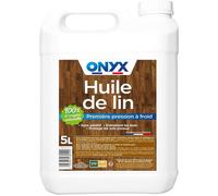 Huile de Lin pour Bois-100% Graines de Lin-Protection,Rénovation et Entretien Bois Extérieurs et Sols Poreux-Fabrication -5L