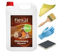 Huile de lin pour bois, imprégnation naturelle, 5L, paille, ambre, 5L sans danger pour l'environnement