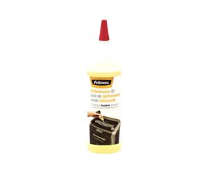 Huile de Lubrification Fellowes 3608501, Ambre, 0.12L, Dimensions 44.5x44.5x161.9mm, Conditionnement unitaire, Fabriquée en Pologne.