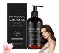 Huile de massage anti-cellulite avec collagène et vitamine E pour la peau,Huile de resserrement du corps après la douche pour les femmes,Soins de la peau pour les vergetures (1)