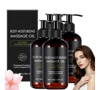 Huile de massage anti-cellulite avec collagène et vitamine E pour la peau,Huile de resserrement du corps après la douche pour les femmes,Soins de la peau pour les vergetures (5)