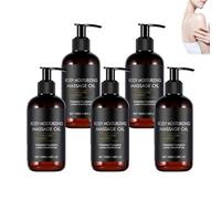Huile de massage anti-cellulite,huile de massage raffermissante pour le corps au collagène,huile corporelle rafraîchissante pour les jambes et le corps entier,l'apparence et à améliorer (5 PCS)