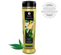 Huile De Massage Biologique Saveur The Vert - 240 Ml Shunga Erotic Art