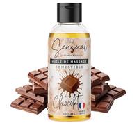 Huile de Massage Comestible Érotique Chocolat - Huile Massage Sensuel pour Couple - Huile Corps Relaxante Naturelle - Fabriqué en France - 100ml- Green storm