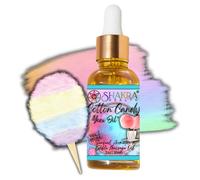 Huile de massage corporel au parfum de barbe à papa à l'huile de Yoni. Saveur biologique, niveau de pH équilibré et fraîcheur intime dans une bouteille de jeu discrète au format voyage *Vegan*