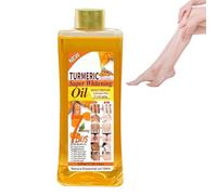 Huile De Massage Du Curcuma | 300 Ml D'huile De Carrosserie De Curcuma | Huiles Essentielles De Réparation De Corps Hydratantes Pour Révéler Un Teint Impeccable