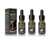 Huile de Massage Essentielle pour Hommes,Huile de Soin Intime pour Hommes,Traitement de Massage pour le Corps Masculin Pour Augmenter la Vitalité, la Force et la Longévité (3PC)