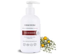Huile de massage FARMODERM - Huile de massage relaxante professionnelle - Hydratante avec des extraits naturels - Efficace pour le traitement des Cicatrices, Vergetures et Peaux Sèches - 300ml