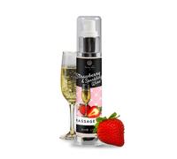 Huile de massage fraise et vin pétillant - Secret Play