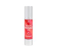 Secretplay Huile de massage érotique - Texture subtile et glissante - Parfum fraise - 50 ml