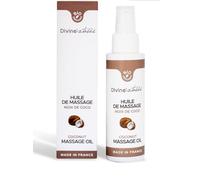 Huile de massage gourmande bio à la noix de coco -Soin sensoriel & hydratant- 0% Paraben, 0% PEG, 0% Phénoxytanol, 0% Colorant, 0% Huile de palme, 0% Parfum, 0% Alcool- Fabriqué en France