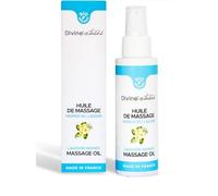 Huile de massage gourmande bio au monoï -Soin sensoriel & hydratant- 0% Paraben, 0% PEG, 0% Phénoxytanol, 0% Colorant, 0% Huile de palme, 0% Parfum, 0% Alcool- Fabriqué en France
