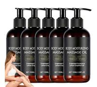 Huile de massage hydratante pour le corps légère, huile de massage anti-cellulite, nourrit la peau sèche et resserre les huiles de sérum pour la peau affaissée, Pour réduire sérum (5PCS)