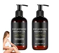 Huile de massage hydratante pour le corps légère, huile de massage anti-cellulite, nourrit la peau sèche et resserre les huiles de sérum pour la peau affaissée, Pour réduire sérum (2PCS)
