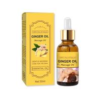 Huile de massage naturelle au gingembre 100% pur pour le corps, le gua sha, le soulagement musculaire et l'aromathérapie | Formule non grasse, idéale pour les massages à domicile (100 ml)