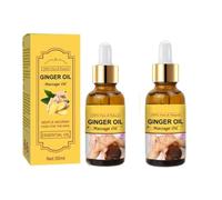 Huile de massage naturelle au gingembre 100% pur pour le corps, le gua sha, le soulagement musculaire et l'aromathérapie | Formule non grasse, idéale pour les massages à domicile (100 ml)
