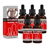 huile de massage pour hommes pour le sexe, agrandissement extra fort du pénis, agrandissement plus rapide du pénis de grande taille pour la croissance de la puissance de l'homme (M,5PC)