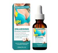 Huile de massage raffermissante pour les seins, 30 ml, solution hydratante et pulpeuse - Huile nourrissante pour la poitrine - Formule légère, à absorption rapide et non grasse - Augmente l'élasticité