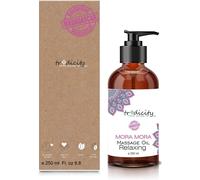 Huile De Massage Sensuelle Mora Mora, 100% Naturelle Et Vegan, Huile D'amandes, Jojoba, Coco, Avocat, Ricin, Vitamine E, Parfum Ambré, 250ml