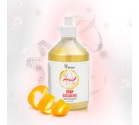 Huile de massage Verana, Stop Cellulite, Huile cosmétique naturelle pour le corps, Pour tous types de peau, Anticellulite, Efficace dans les programmes de modelage du corps, Aromathérapie (500 ml)