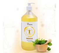 Huile de massage Verana Universelle, pour le corps, le visage et les cheveux, naturelle, sans parfum, assouplit, rajeunit, réduit les rides, rétablit l'équilibre hydrique, Végétalienne 1L