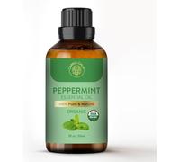 Huile De Menthe Poivrée 30ml Menthe Poivrée 100% Pure Et Forte Pour Les Cheveux Et La Peau Pour Aromathérapie,Nettoyage,Corps,Diffuseur,Relaxation1fl. Oz