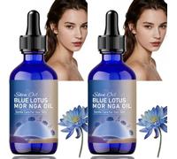 Huile de Moringa et Lotus Bleu, Lotion Anti-Âge pour Femme, Huile Visage Éclat à la Graine de Moringa, Soin Antioxydant, Hydratation Intense