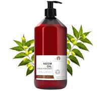 Huile de Neem Pure, Ultra-concentrée, Soin Peau et Cheveux, Protection Végétaux, Anti Pucerons, Cochenilles, Repulsif Moustiques, Équivalent à 200 L de Pulvérisation, 1000 ml