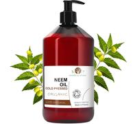 Huile De Neem Vierge,Potager Sain Et Agriculture Écologique-Anti Pucerons,Cochenilles,Moustiques-Soin De La Peau,Des Cheveux Et Des Animaux De Compagnie 500 Ml