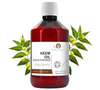 Huile de Neem Vierge, Pure, Ultra-concentrée, Repulsif Moustiques, Équivalent à 20 L Pulvérisation, Plantes, Animaux, Soin Peau & Cheveux, 100 ml