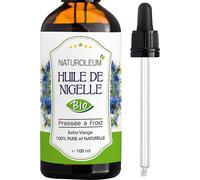 Huile De Nigelle 100% Bio,Pure Et Naturelle,Pression À Froid,Soins Pour Cheveux Et Peau (100 Ml)