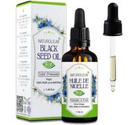 Huile De Nigelle 100% Bio,Pure Et Naturelle,Pression À Froid,Soins Pour Cheveux Et Peau (50 Ml)