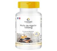 Huile de nigelle 1000mg - 240 gélules - 1000mg par gélule - pressée à froid - Nigella sativa originale - HAUTEMENT DOSÉE - Qualité pharmaceutique allemande | Warnke Vitalstoffe