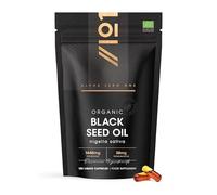 Huile de Nigelle Bio en Gélules 1440mg - 120 Gélules Véganes Molles - Haute Concentration 3X% Thymoquinone - Nigella Sativa d’Éthiopie - Cure de 2 Mois - Huile Vierge Pressée à Froid - par Alpha01