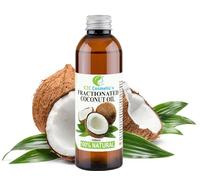 Huile de noix de coco fractionnée naturelle (Natural Fractionated Coconut Oil) - 100 ml - Pure, 100% naturelle