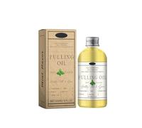 Huile de noix de coco pure bio à tirer, goût menthe, huile d'étirement pour dents et gencives, huile de noix de coco bio à tirer, soin buccal doux et efficace 120 ml (1)