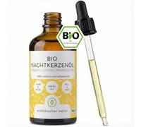 Huile de Onagre Bio pour Chiens et Chats, 100ml Huile de Pelage pressée à Froid 100% Bio d'Allemagne - Riche en Oméga 3 & 6, Barf, DE-ÖKO-060